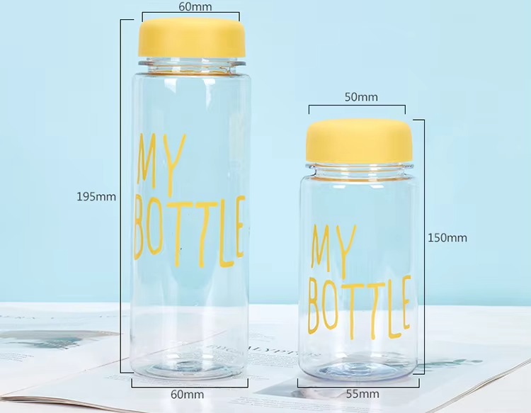Clear Glass Bottle with Custom Logo