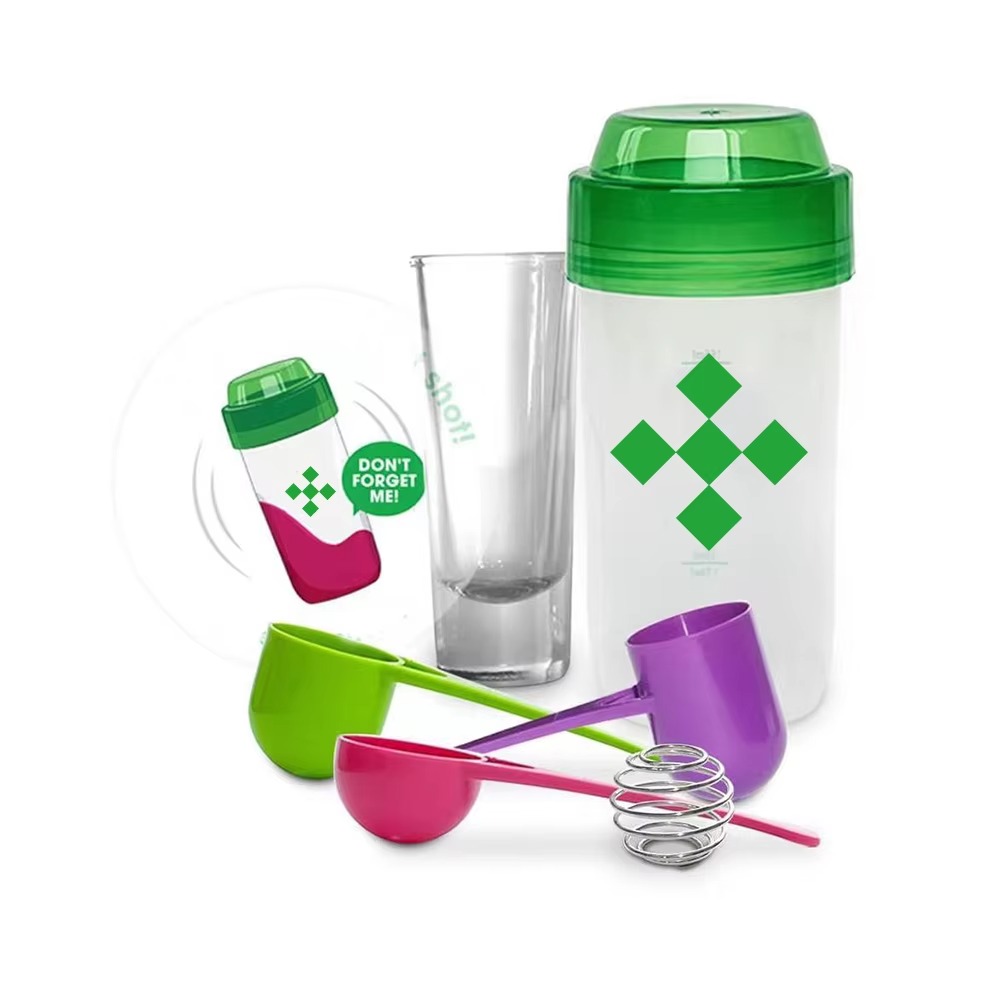 Dual-size Protein Shaker Bottle Set
